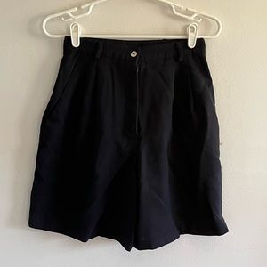 Black vintage long shorts